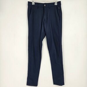 Lululemon Commission Pants Mens 28 Blue Chino Warpstreme Performance Casual